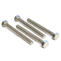 Stainless Hexagon Head Screw - M6 x 60mm - A4-80 - (Pack of 4)